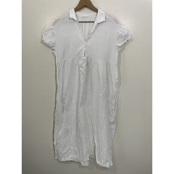 Minimal Boho Parisian Cottage Patio Dress S Lounge Prairie Peasant Beach Whimsi - Picture 1 of 15